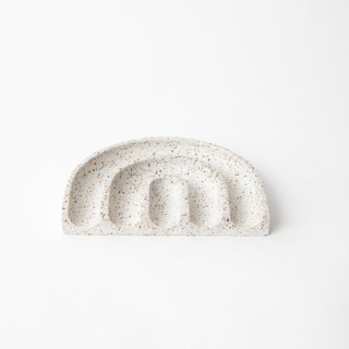 This is a white accent pieces by Pretti.Cool called white terrazzo sponge rest in standard