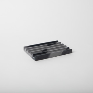 This is a black accent pieces by Pretti.Cool called black & grey soap dish in standard