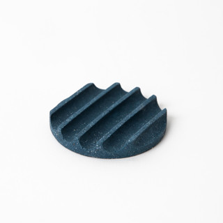 This is a blue accent pieces by Pretti.Cool called cobalt terrazzo mini soap dish in standard