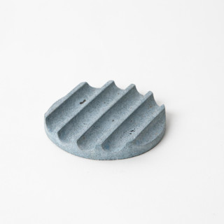 This is a blue accent pieces by Pretti.Cool called light blue terrazzo mini soap dish in standard