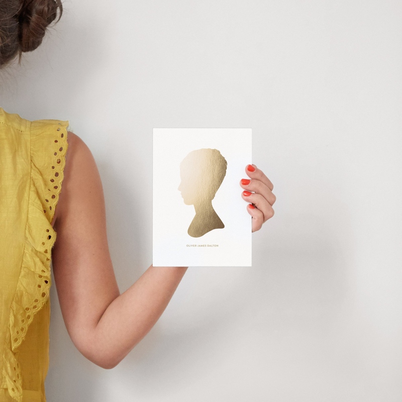 Silhouette Foil Art Silhouette Art by Minted Minted