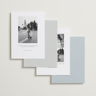 This is a provincial foil stamped save the date cards with foil pressed by Angela Thompson called emma printing on recycled smooth signature in standard