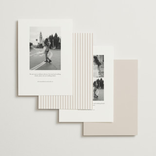 This is a gold summer foil stamped save the date cards with foil pressed by Erin L. Wilson called victorian trellis printing on recycled smooth signature in standard