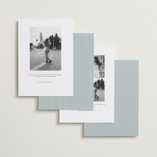 This is a spearmint foil stamped save the date cards with foil pressed by Ana de Sousa called romantic elegance printing on recycled smooth signature in standard