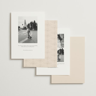 This is a bisque foil stamped save the date cards with foil pressed by chocomocacino called lussekatter printing on signature in standard