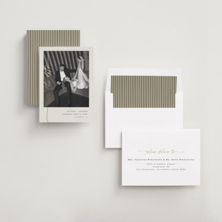 This is a linen foil stamped save the date cards with foil pressed by Pippa Shaw called silk printing on recycled smooth signature in standard