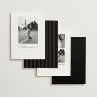 This is a coal foil stamped save the date cards with foil pressed by Ani Somi called locket printing on signature in standard