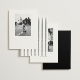 This is a snow foil stamped save the date cards with foil pressed by Cass Loh called joyride printing on signature in standard