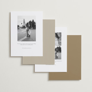 This is a champagne foil stamped save the date cards with foil pressed by Benita Crandall called flourishing script printing on recycled smooth signature in standard