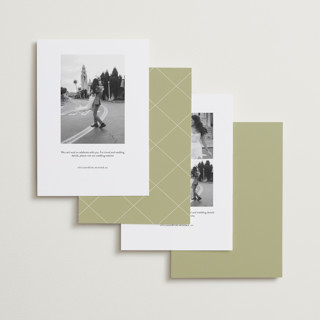This is a chartreuse foil stamped save the date cards with foil pressed by chocomocacino called munkki printing on recycled smooth signature in standard