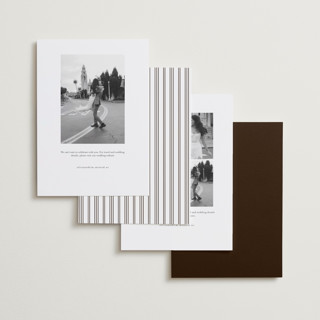 This is a copper foil stamped save the date cards with foil pressed by Baumbirdy called matte printing on recycled smooth signature in standard