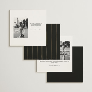 This is a noir foil stamped save the date cards with foil pressed by Randi Cirelli called emilie printing on signature in standard