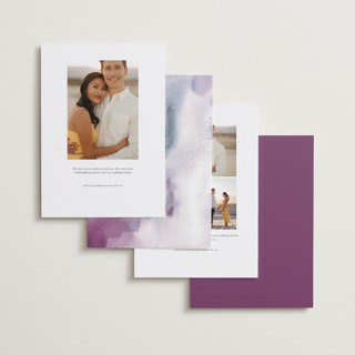 This is a mist foil stamped save the date cards with foil pressed by Erika Firm called kiawah printing on recycled smooth signature in standard