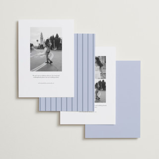 This is a blueberry foil stamped save the date cards with foil pressed by Angela Garrick called ethan printing on recycled smooth signature in standard