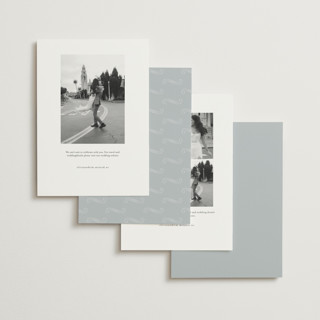 This is a aegean foil stamped save the date cards with foil pressed by chocomocacino called kouignette printing on signature in standard