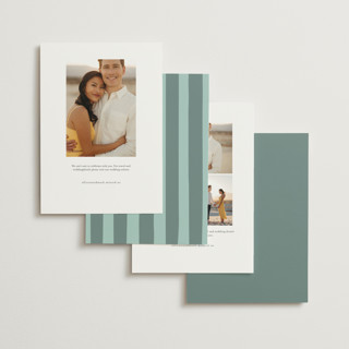 This is a harbor foil stamped save the date cards with foil pressed by Robert and Stella called madeira printing on signature in standard