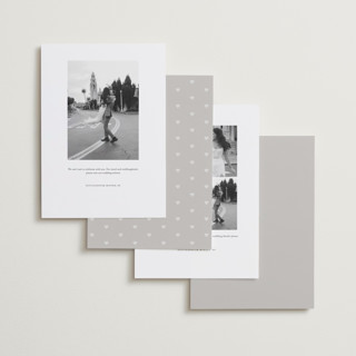 This is a snow foil stamped save the date cards with foil pressed by Sarah Curry called hearted printing on recycled smooth signature in standard