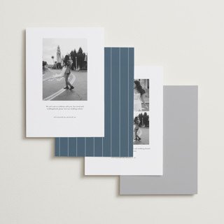 This is a dusk foil stamped save the date cards with foil pressed by Olivia Goree called celebration printing on recycled smooth signature in standard