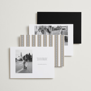 This is a coconut foil stamped save the date cards with foil pressed by Susan Zinader called delicate headline printing on recycled smooth signature in standard