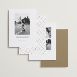 This is a shell foil stamped save the date cards with foil pressed by Pixel and Hank called admire printing on recycled smooth signature in standard
