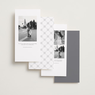 This is a ivory foil stamped save the date cards with foil pressed by Ashlee Townsend called monatuk printing on recycled smooth signature in tall