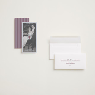 This is a celestial foil stamped save the date cards with foil pressed by Jenna Holcomb called modern vintage printing on recycled smooth signature in tall