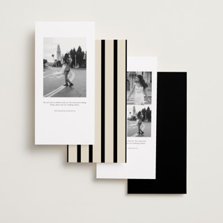 This is a leather foil stamped save the date cards with foil pressed by Corinne Malesic called forever keepsake printing on recycled smooth signature in tall