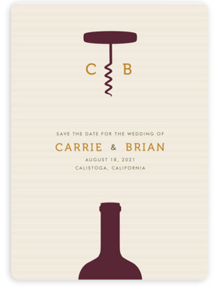 Uncorked Save The Date Magnets