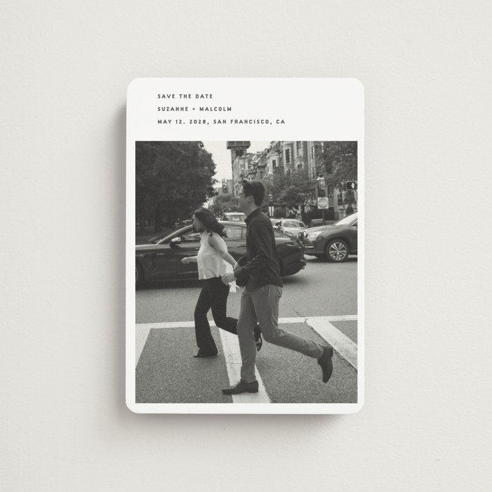 "simple" - Save The Date Magnets in Fog by Sumak Studio.