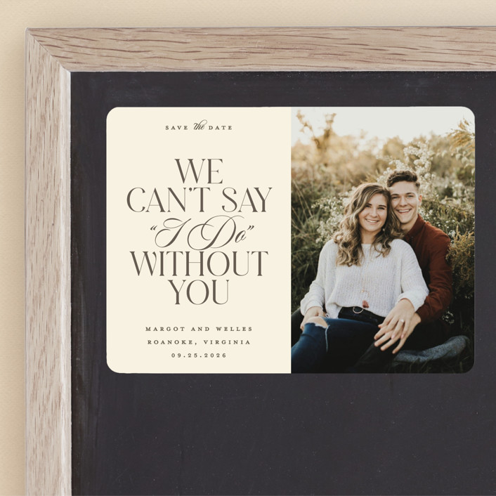 I Do Save The Date by Robert and Stella Minted