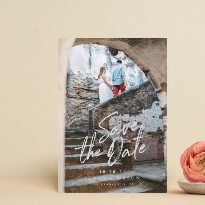 Jot It Down Save The Date Postcards by Owl and Toad Minted