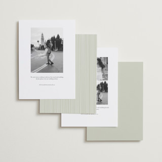 This is a ivy save the date with standard by chocomocacino called cramique printing on recycled smooth signature in standard