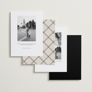 This is a raven save the date with standard by chocomocacino called krytharaki printing on recycled smooth signature in standard