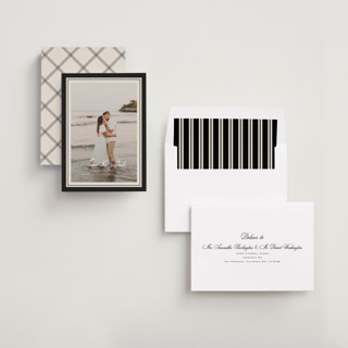 This is a raven save the date with standard by chocomocacino called krytharaki printing on recycled smooth signature in standard