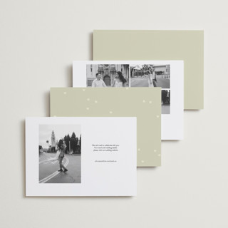 This is a mint save the date with standard by Lori Wemple called save.the.date printing on recycled smooth signature in standard