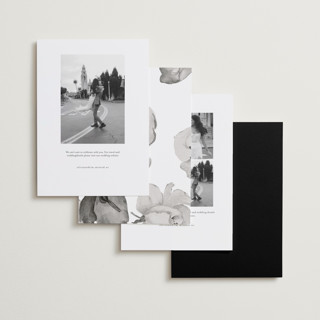 This is a inked save the date with standard by Design Lotus called symphony us printing on recycled smooth signature in standard