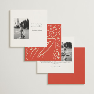 This is a love save the date with standard by Zove Ahhh called vibrant togetherness printing on signature in square