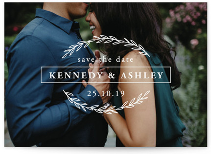 Eternal Leaves Save The Date Cards