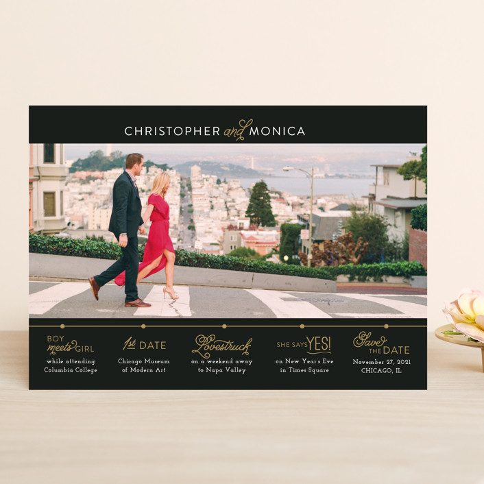 Our Timeline Save The Date Cards By Jessie Steury Minted our-timeline-save-the-date-cards-by-jessie-steury-minted
