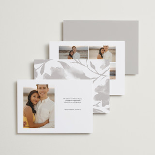 This is a cloud save the date with standard by Kate Ahn called monterosso printing on recycled smooth signature in standard