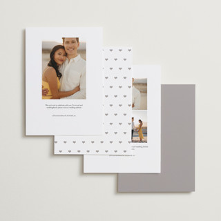 This is a quartz save the date with standard by Kristie Kern called bella printing on recycled smooth signature in standard