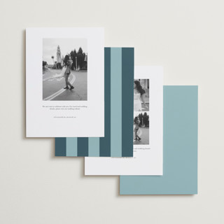 This is a capri save the date with standard by Maria Alou called his & hers printing on recycled smooth signature in standard