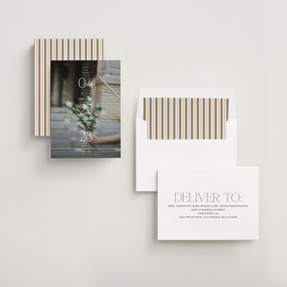 This is a chiffon save the date with standard by Heather Schertzer called updated printing on recycled smooth signature in standard