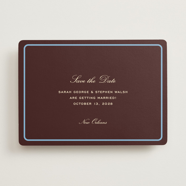 "Aperitif" - Save The Date Cards in Fig by Megan Davis.