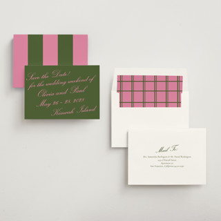This is a moss save the date with standard by Megan Davis called kiawah printing on signature in standard