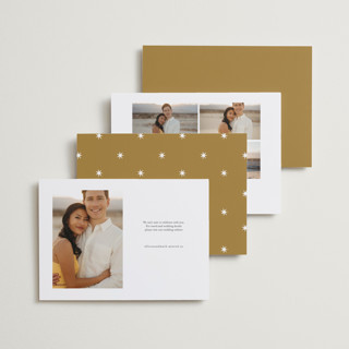 This is a eclipse save the date with standard by Andrea Cernin called minimal elegance printing on recycled smooth signature in standard