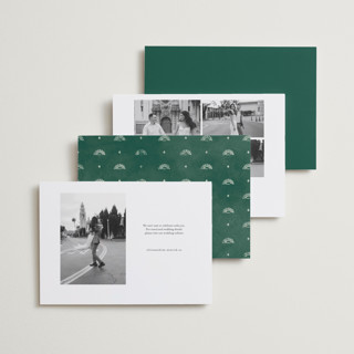 This is a island citrus save the date with standard by Pixel and Hank called coastal drift printing on recycled smooth signature in standard