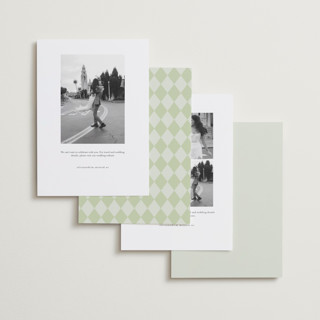 This is a lemongrass save the date with standard by Sam Dubeau called swoon printing on signature in standard