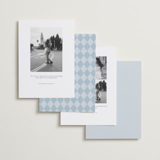 This is a pond save the date with standard by Sam Dubeau called swoon printing on signature in standard