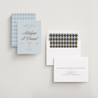 This is a pond save the date with standard by Sam Dubeau called swoon printing on signature in standard